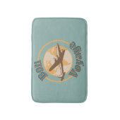 Bon Voyage Laten we de wereld ontwerpen Badmat (Voorkant Verticaal)