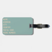 Bon Voyage Laten we de wereld ontwerpen Bagagelabel (Achterkant horizontaal)