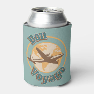 Bon Voyage Laten we de wereld ontwerpen Blikjeskoeler