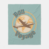 Bon Voyage Laten we de wereld ontwerpen Fleece Deken (Voorkant)