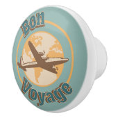 Bon Voyage Laten we de wereld ontwerpen Keramische Knop (Rechts)