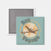 Bon Voyage Laten we de wereld ontwerpen Magneet (Voorkant / Achterkant)