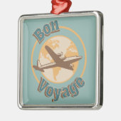 Bon Voyage Laten we de wereld ontwerpen Metalen Ornament (Links)