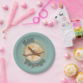 Bon Voyage Laten we de wereld ontwerpen Papieren Bordje (Feest)