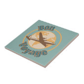 Bon Voyage Laten we de wereld ontwerpen Tegeltje (Zijkant)