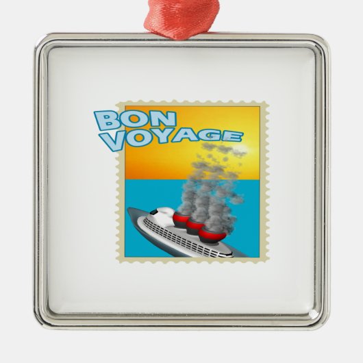 Bon Voyage Metalen Ornament (Voorkant)