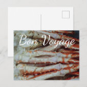 Bon Voyage - naar Alaska voor Red King Crab Briefk Briefkaart (Voorkant / Achterkant)