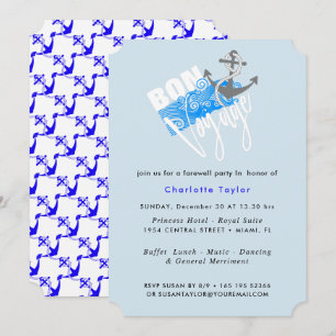 Bon Voyage Nautical Farewell Party nodigt uit Kaart