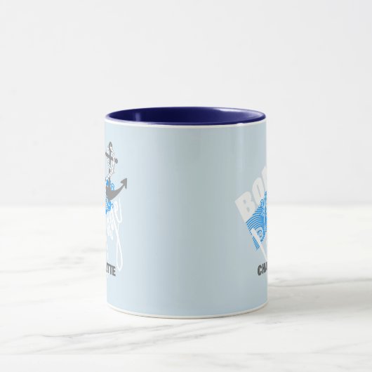 Bon Voyage Nautical Personalized Mok (Midden)