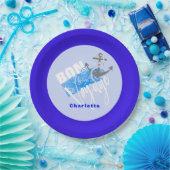 Bon Voyage Nautical Personalized Papieren Bordje (Feest)