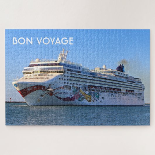 Bon Voyage: Noors juwelencruiseschip Legpuzzel (Horizontaal)