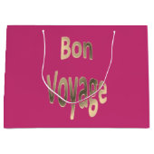 Bon Voyage op donker Roos Groot Cadeauzakje (Voorkant)