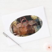 Bon Voyage Ovale Sticker (Envelop)