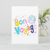 ***BON VOYAGE** PARTIJINVITATIE KAART (Staand voorkant)