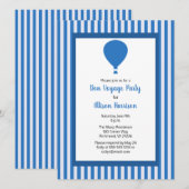 Bon Voyage Party Hot Air Balloon Een persoon Kaart (Voorkant / Achterkant)