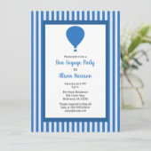 Bon Voyage Party Hot Air Balloon Een persoon Kaart (Staand voorkant)