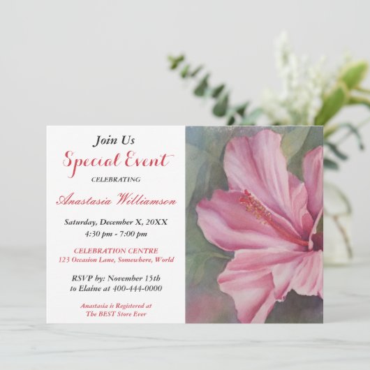 BON VOYAGE PARTY UITNODIGING (Staand voorkant)