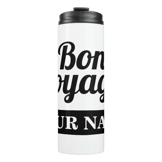 Bon voyage personalized thermale tumbler mok gift (Voorkant)