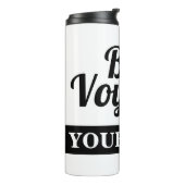 Bon voyage personalized thermale tumbler mok gift (Gedraaid links)