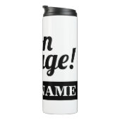 Bon voyage personalized thermale tumbler mok gift (Geroteerd rechts)