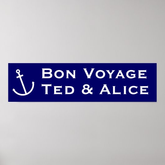 Bon Voyage Poster (Voorkant)