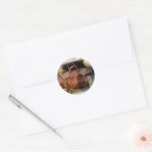 Bon Voyage Ronde Sticker (Envelop)