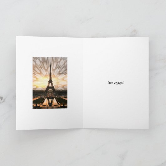 Bon Voyage!Sjabloon Kaart (Binnen)