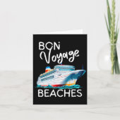 Bon Voyage Stranden Grafisch Cruiseschip Grafisch  Kaart (Voorkant)