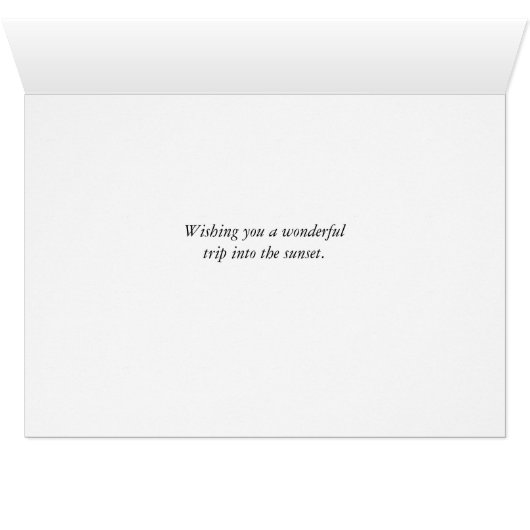 Bon Voyage to Pap, Boats, Pelicans, Sunset (Binenzijde Horizontaal (Onderkant))