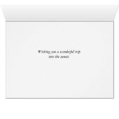 Bon Voyage to tante oom, Boats, Pelicans, Sunset (Binenzijde Horizontaal (Onderkant))