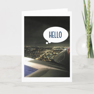 BON VOYAGE, TOT ZIENS, GOEDE REIS-VAN-VLIEGTUIG KAART