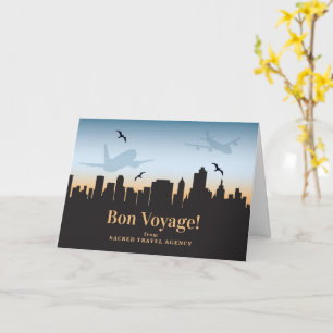 Bon Voyage Travel Agency Business Skyline Kaart
