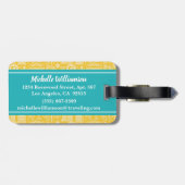 Bon Voyage Travel Bagagelabel (Achterkant horizontaal)