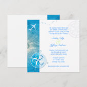 Bon Voyage Unieke bruiloft in het buitenland Kaart (Voorkant / Achterkant)