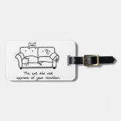 Bon Voyage van het Bagagelabel van de kat - Funny  (Voorkant horizontaal)