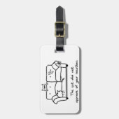 Bon Voyage van het Bagagelabel van de kat - Funny  (Voorkant verticaal)