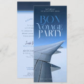 Bon Voyage We gaan overzee feest Kaart (Voorkant / Achterkant)