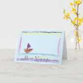 Bon Voyage Wenskaart Kaart (Gele Bloem)