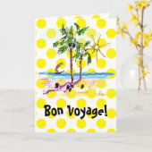  Bon Voyage Wenskaart van Ginette Kaart (Gele Bloem)