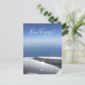 Bon Voyage Window Seat Briefkaart (Staand voorkant)