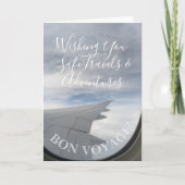 Bon Voyage! Window Seat Happy Travels Wishes Kaart (Voorkant)