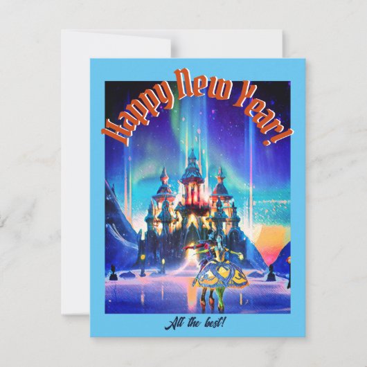 Bon Voyage Winter Ball Poster Feestdagenkaart (Voorkant)