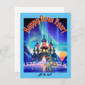 Bon Voyage Winter Ball Poster Feestdagenkaart (Voorkant / Achterkant)