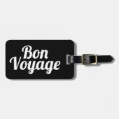 Bon voywell afscheid van reiscadeau bagagelabel (Voorkant horizontaal)