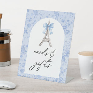 Bon Your Be Blue Toile Boeken en geschenken Reclamebord Met Voetstuk
