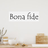 Bona fide poster (Keuken)