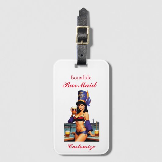 Bonafide Bar Maid Thunder_Cove Bagagelabel (Voorkant (verticaal))