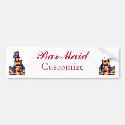Bonafide Bar Maid Thunder_Cove Bumpersticker (Voorkant)