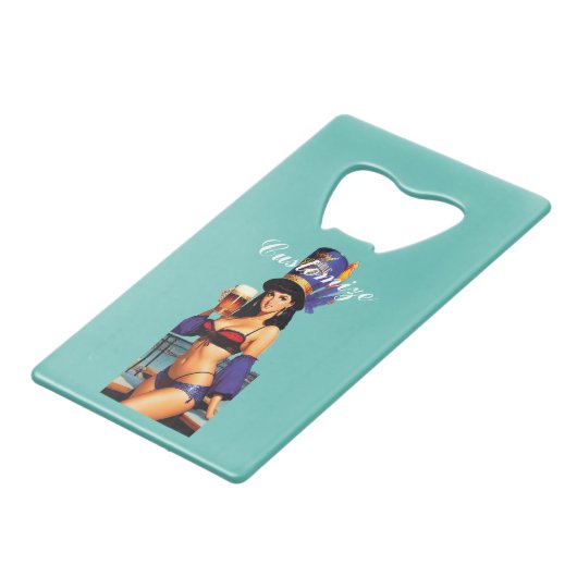 Bonafide Bar Maid Thunder_Cove Creditkaart Flessenopener (Achterkant Gekanteld)