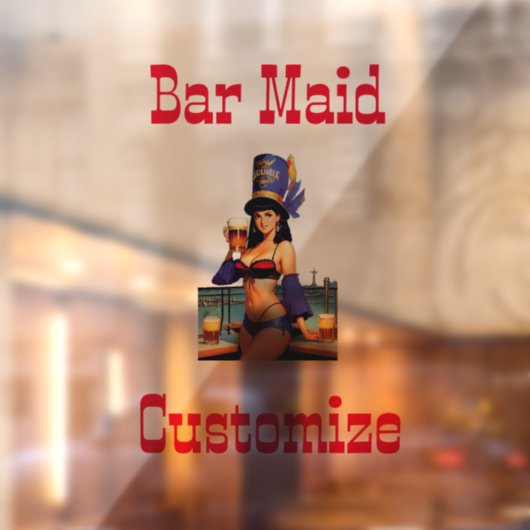 Bonafide Bar Maid Thunder_Cove Raamsticker (Vel 2)